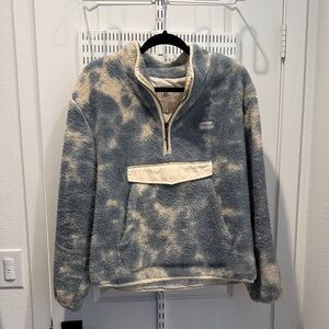 Rip Curl Blue and Cream Fleece Jacket